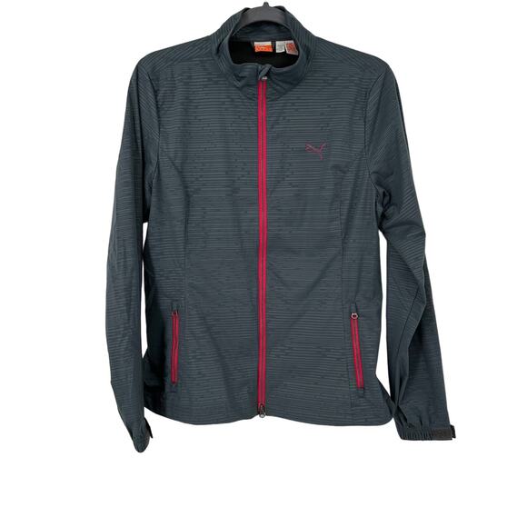 Puma Full Zip Gray Track Jacket size Medium - Picture 1 of 10